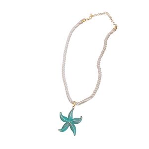 NWT - Starfish Pendant On Nautical Rope Necklace